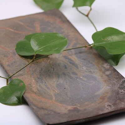 備前焼長方板皿(登り窯)