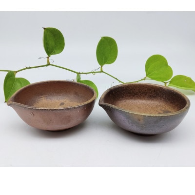 備前焼小鉢2個セット(登り窯)