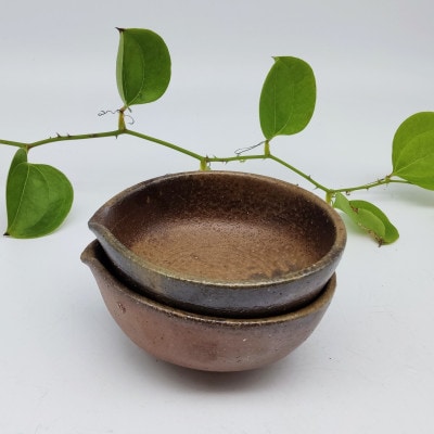 備前焼小鉢2個セット(登り窯)