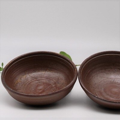 備前焼中鉢2個セット(登り窯)