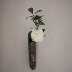 窯変掛花入れ1(登り窯)