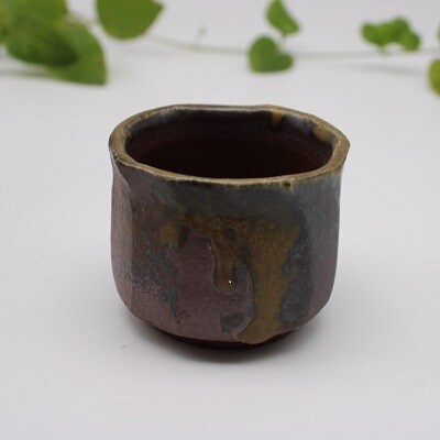 備前焼大徳利(1000cc角型)・ぐい呑みセット(登り窯)