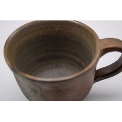 備前焼コーヒーカップセット・石目皿(登り窯)