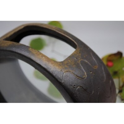 備前焼水槽アクア備前足つき(登り窯)
