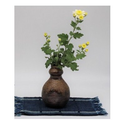 備前焼ひさご型掛花・ゴマダレ(登り窯)