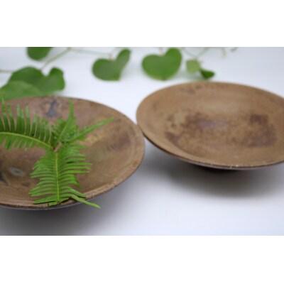備前焼鉢大小2個セット(登り窯)