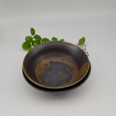 備前焼中鉢2個セット(登り窯)(2)