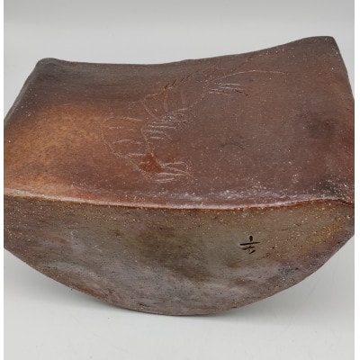 備前焼扁壺(登り窯)桐箱入り