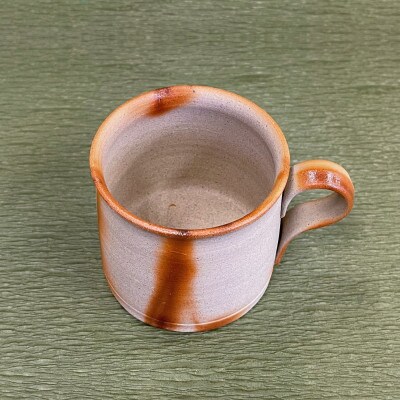 備前焼　ペアマグカップ【緋襷(ヒダスキ)/E】