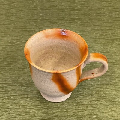 備前焼　ペアマグカップ【緋襷(ヒダスキ)/D】