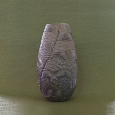 備前焼　ゴマ　花器　A-3