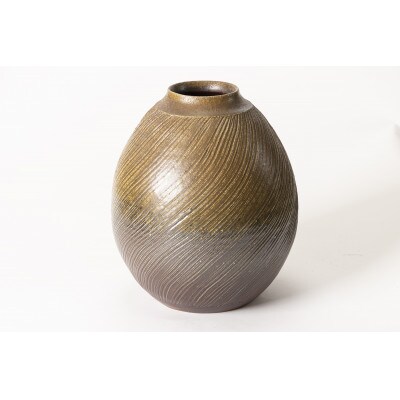 山麓窯の線紋中壺