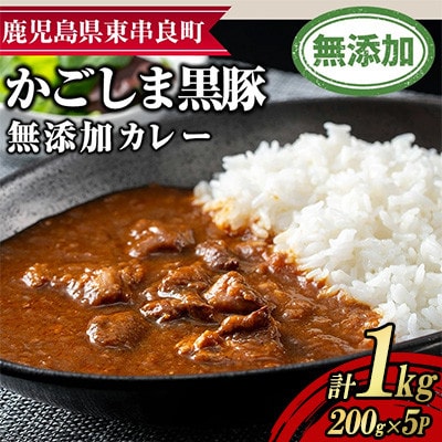 鹿児島黒豚 無添加 カレー 計1kg(200g×5P)【鹿児島ますや】【0135113a】