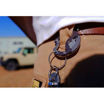 【BEAMS JAPAN監修】駒ヶ根市 リンクリング 信州の金属細工 【グリーン】