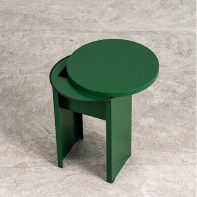 BUDDY　サイドテーブル　配線BOX ダークグリーン