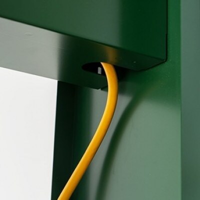 BUDDY　サイドテーブル　配線BOX ダークグリーン