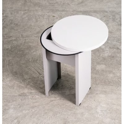 BUDDY　サイドテーブル　配線BOX 　ウォームグレー