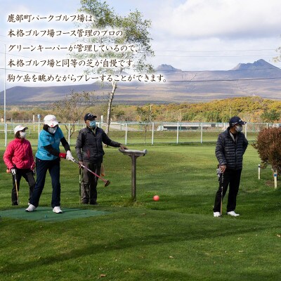 パークゴルフ シーズン利用券 1名様分 道の駅しかべ間歇泉公園 入園券付き PG02