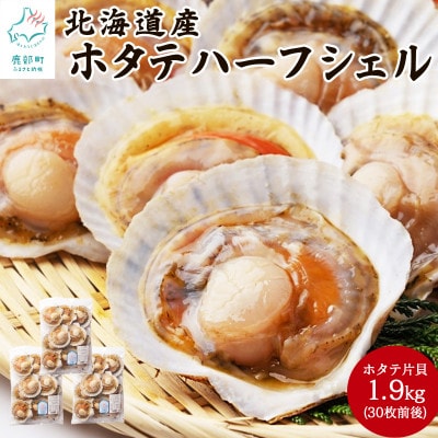 【北海道産】ハーフシェル(ほたて片貝)3袋 T71