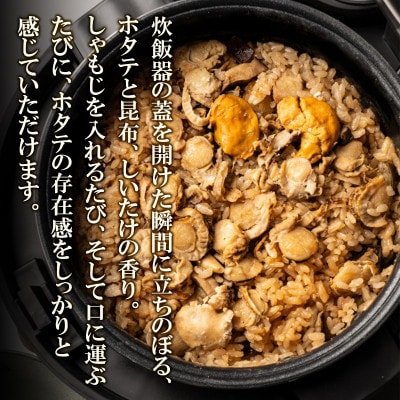 北海道産 ホタテゴロゴロ 炊き込みご飯の素 220g×1袋 2合炊き T77