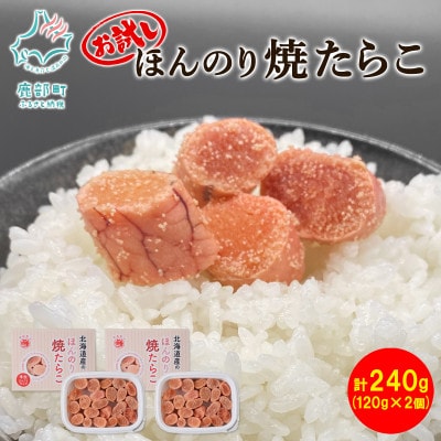 北海道産 お試し ほんのり焼たらこ 120g×2個(計240g) MC150S