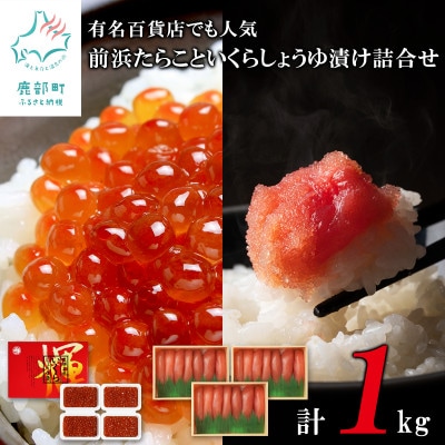 丸鮮道場水産 前浜たらこといくらしょうゆ漬け詰合せ(L)(計1kg) MC028-7