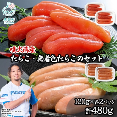 丸鮮道場水産 噴火湾産のたらこ二味食べ比べセット 計480g MC186