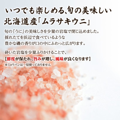 【訳あり】北海道産 ふり塩うに キタムラサキウニ 200g(100g×2パック) F26-7