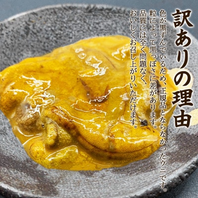 【訳あり】北海道産 ふり塩うに キタムラサキウニ 400g(100g×4パック) F80