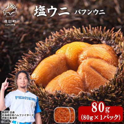 塩うに 80g (80g×1P) バフンウニ I06-4