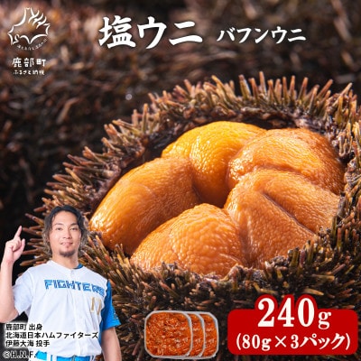 塩うにギフトセット 240g (80g×3P) バフンウニ I09-4