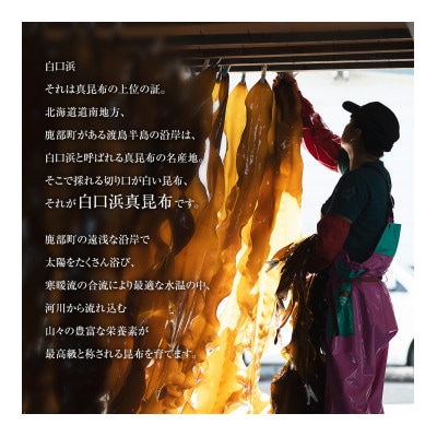 【北海道鹿部町産】天然白口浜真昆布使用 根昆布だし 500ml×2本 SS31-2