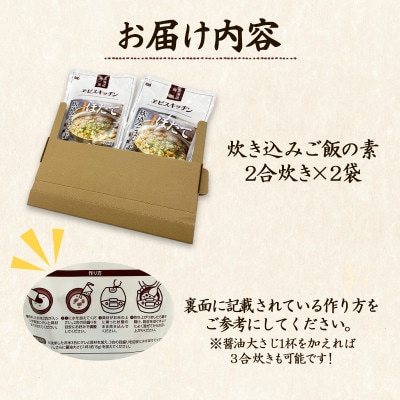 【北海道産】ほたて 炊き込みご飯の素 2合炊き×2袋 SS63
