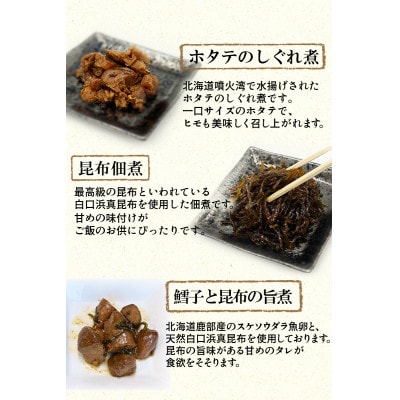 鮭ほぐし 佃煮 詰め合わせ ごはんのお供セット 計630g SS42-3