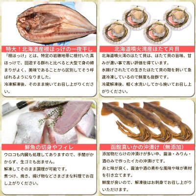 北海道の海鮮<おたのしみ福袋> 訳あり 5種 最大3kg SM50-3