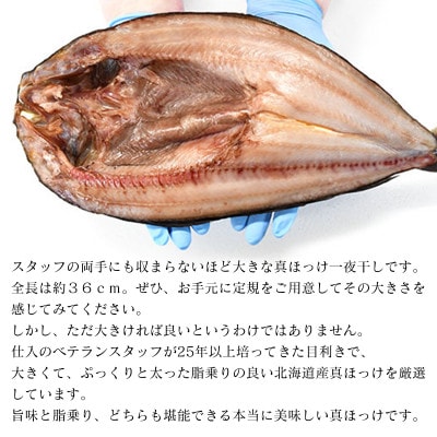 北海道産 真ほっけ一夜干し 約400～450g×5枚 SM69