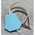 キーカバー大　牛革プリズム型押し/スカイブルー