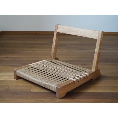 最適な価格 UMEBACHI FURNITURE】 ペーパーコードの座椅子(肘なし) 国産 椅子(チェア)・スツール