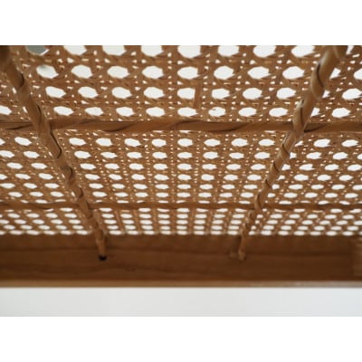 【UMEBACHI FURNITURE】 ラタンの椅子　国産クルミ材　籐張　【申込後生産】