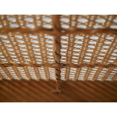 【UMEBACHI FURNITURE】 ラタンの椅子　国産クルミ材　籐張　【申込後生産】