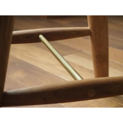 【UMEBACHI FURNITURE】 まる座スツール　国産クルミ材 【申込後生産】