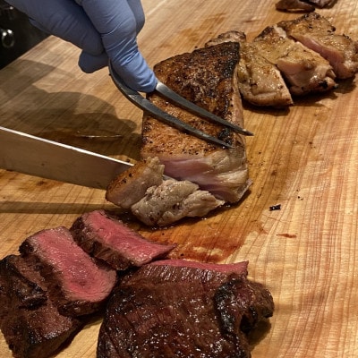 牛ハラミ・塩豚・鶏モモ肉「MTマリネBBQ食べ比べセット」