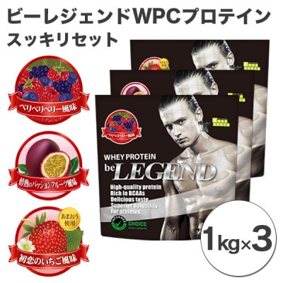 【値引き不可】プロテインパウダーWPC 1kg×3袋