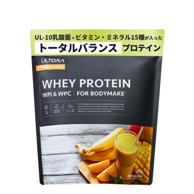 ULTORA ホエイプロテイン 810g フルーツオレ風味(リニューアル)