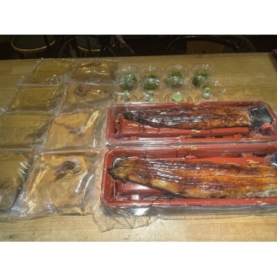 備長炭でじっくり焼き上げた うなぎまぶしセット(4人前)