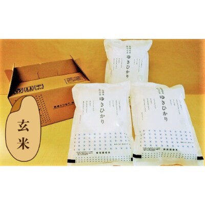 特別栽培米ゆきひかり(玄米)2kg×3袋