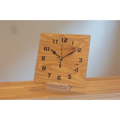 北海道木材使用　宮大工特製「Limited Northern Wooden Clock」ナチュラル