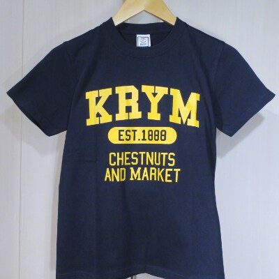 北海道栗山町「Chestnuts&Market」オリジナルTシャツ(ネイビー)XLサイズ