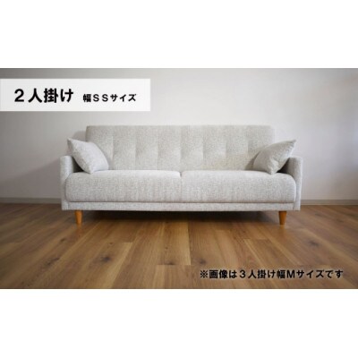 2人掛けソファーSS(肘クッション2個)　C-076パワー2PSS