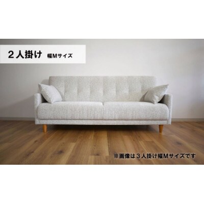 2人掛けソファーM(肘クッション2個)　C-076パワー2PM